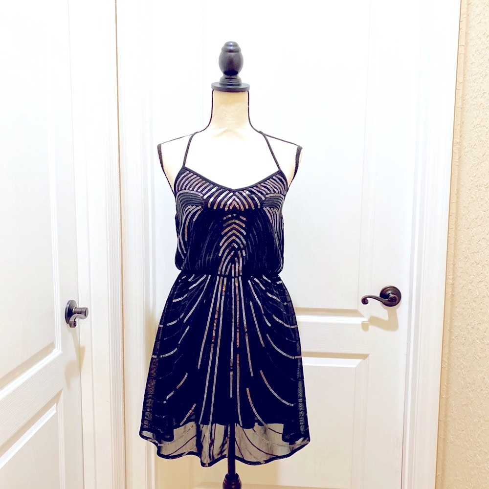 Express Sequined Mini Dress